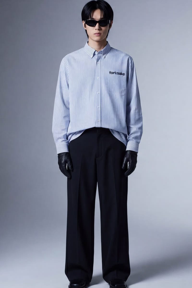 Forfksake Hot And Young Striped Shirt Blue