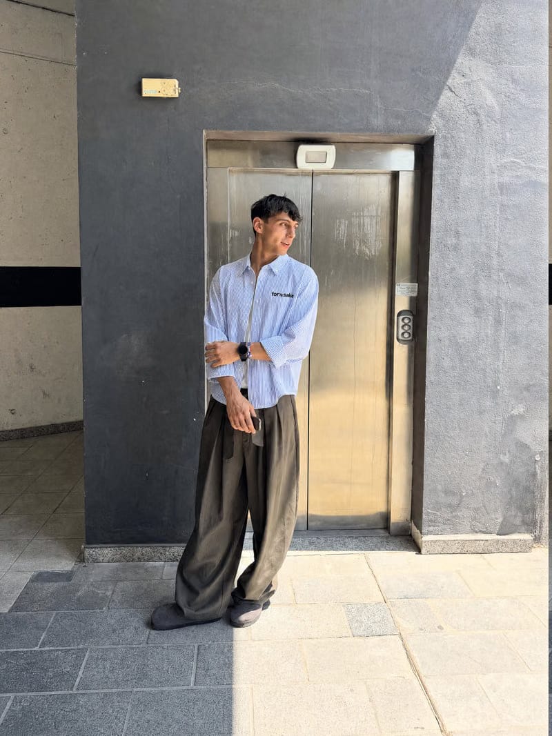 Forfksake Hot And Young Striped Shirt Blue