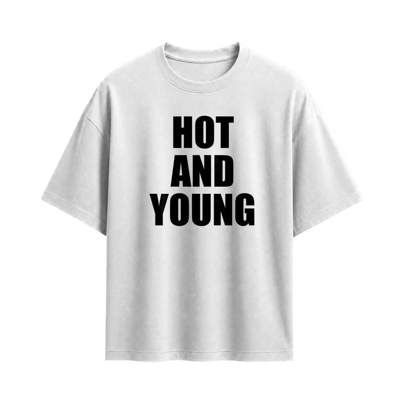 Forfksake Hot And Young T-Shirt White