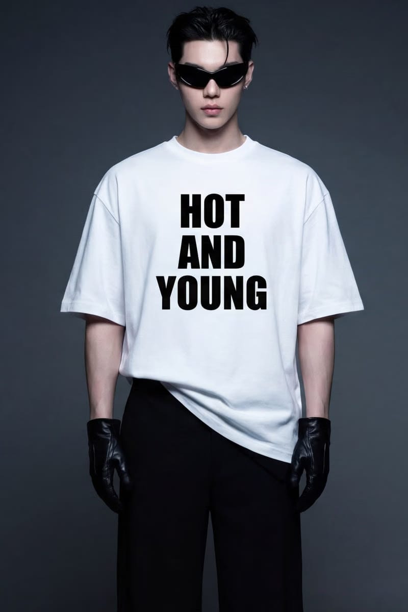 Forfksake Hot And Young T-Shirt White
