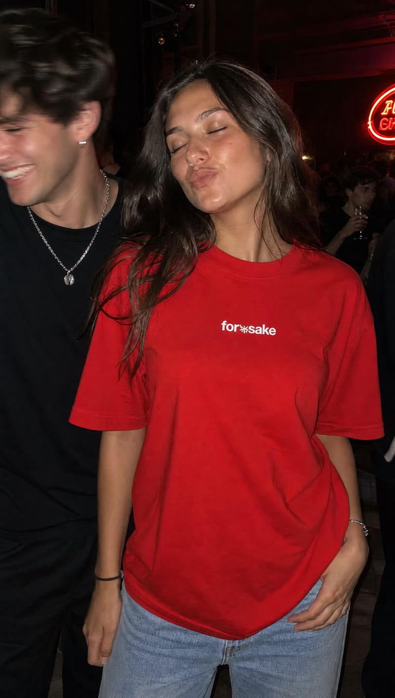 Forfksake Hotter Girlfriend T-Shirt Red