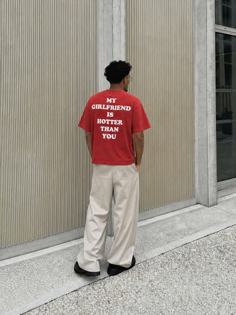 Forfksake Hotter Girlfriend T-Shirt Red