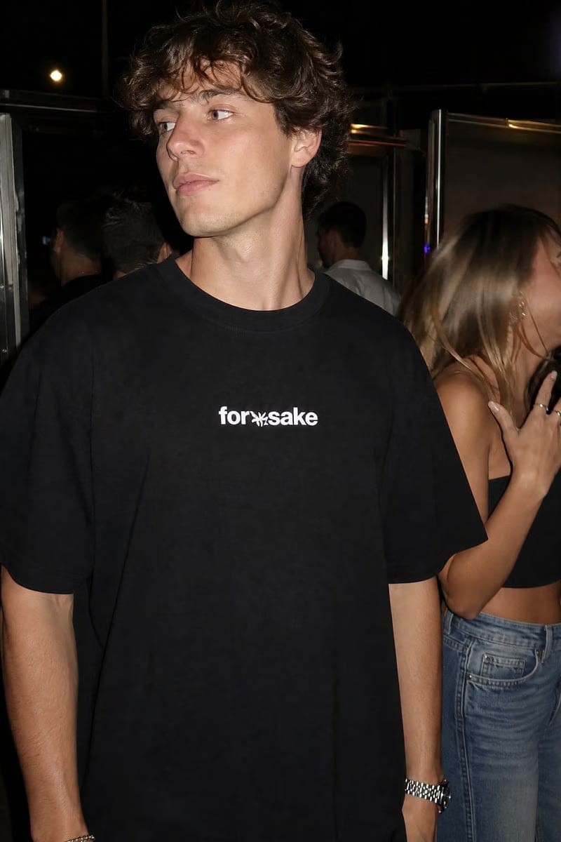 Forfksake No Guest List T-Shirt Black