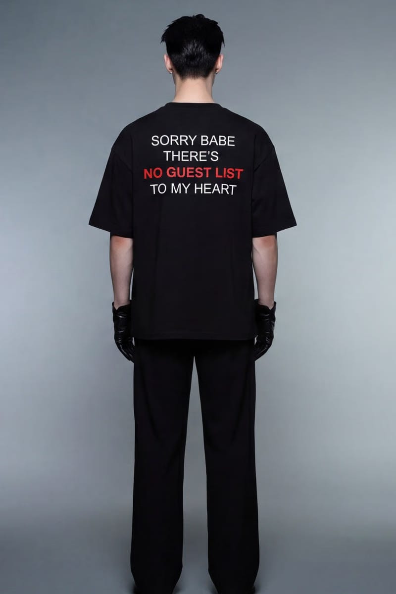 Forfksake No Guest List T-Shirt Black