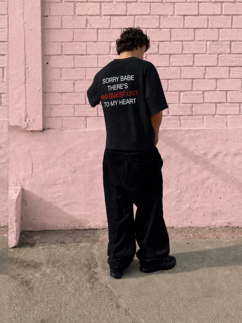 Forfksake No Guest List T-Shirt Black