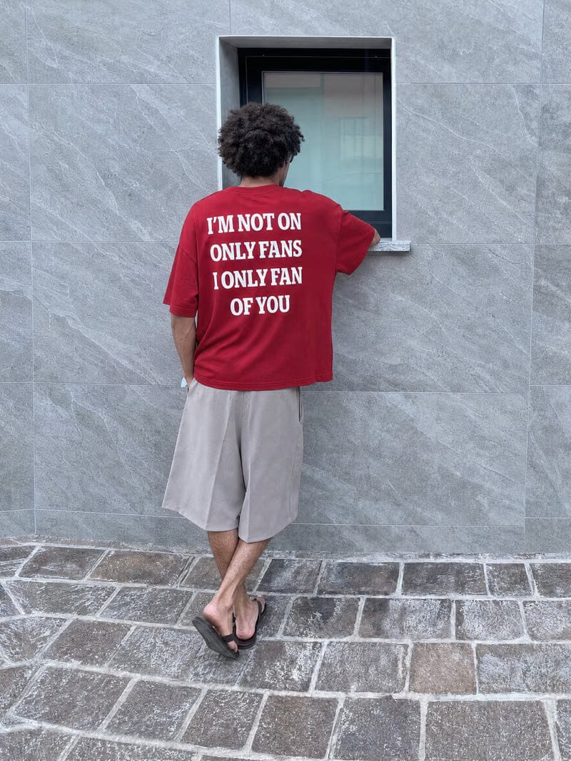 Forfksake Only Fans T-Shirt Red