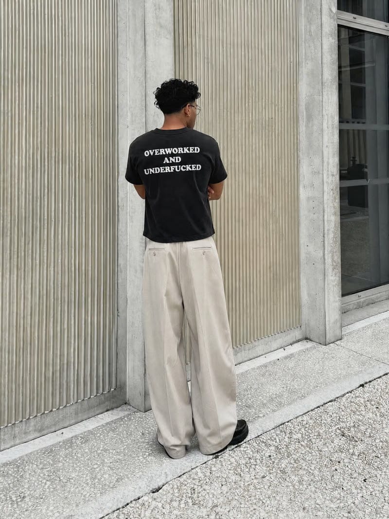 Forfksake Overworked And Underfucked T-Shirt Black