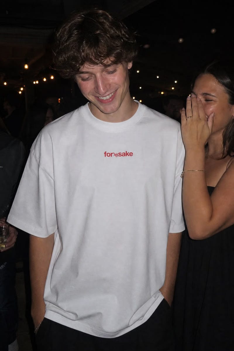 Forfksake Small Circle Big Checks T-Shirt White