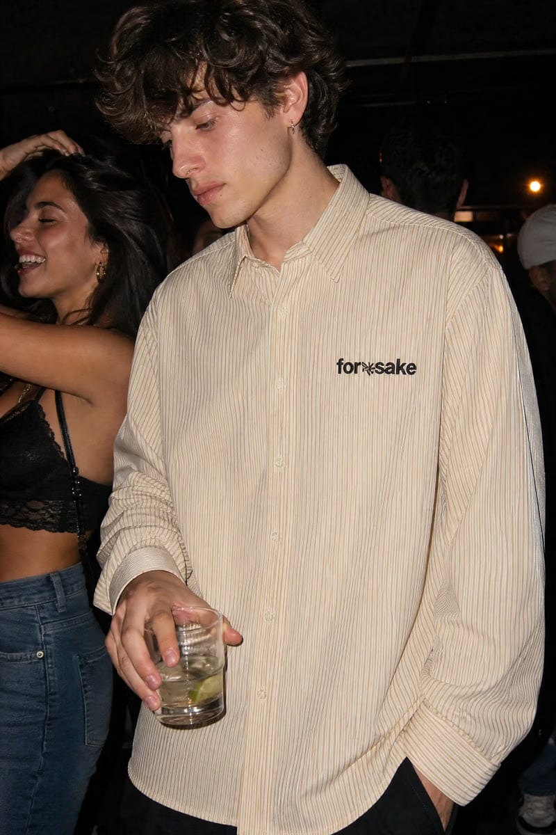 Forfksake You Need Money Striped Shirt (Yellow)