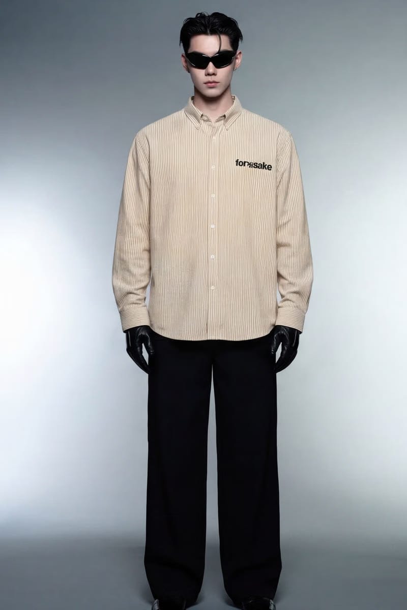 Forfksake You Need Money Striped Shirt (Yellow)