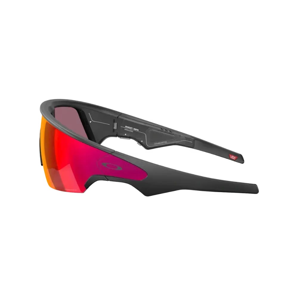 Meta x Oakley Sunglass Vanguard Prizm Road Lenses with Black Frame