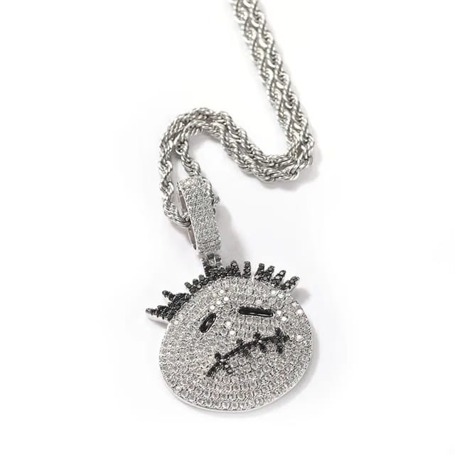 TRAVIS SCOTT LOGO ICED OUT PENDANT