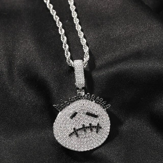 TRAVIS SCOTT LOGO ICED OUT PENDANT