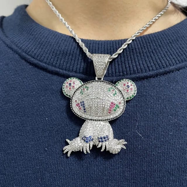 MURAKAMI PANDA ICED OUT PENDANT