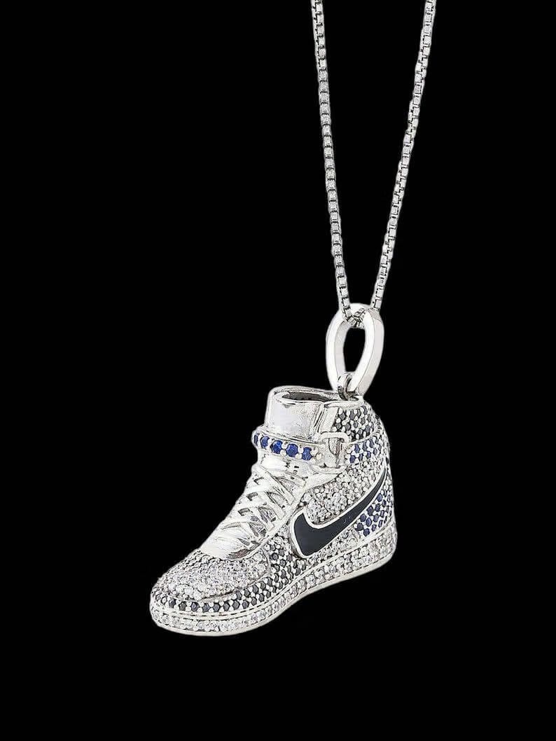 AIR JORDAN 1 3D S925 ICED OUT PENDANT