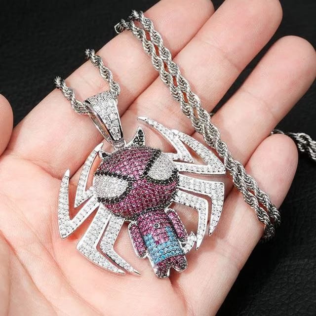 SPIDERMAN ICED OUT PENDANT