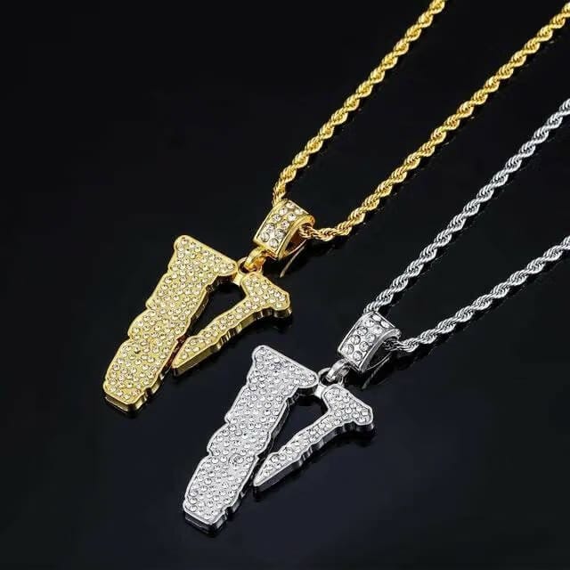 VLONE ICED OUT PENDANT