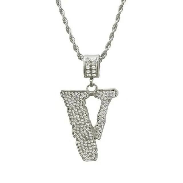 VLONE ICED OUT PENDANT
