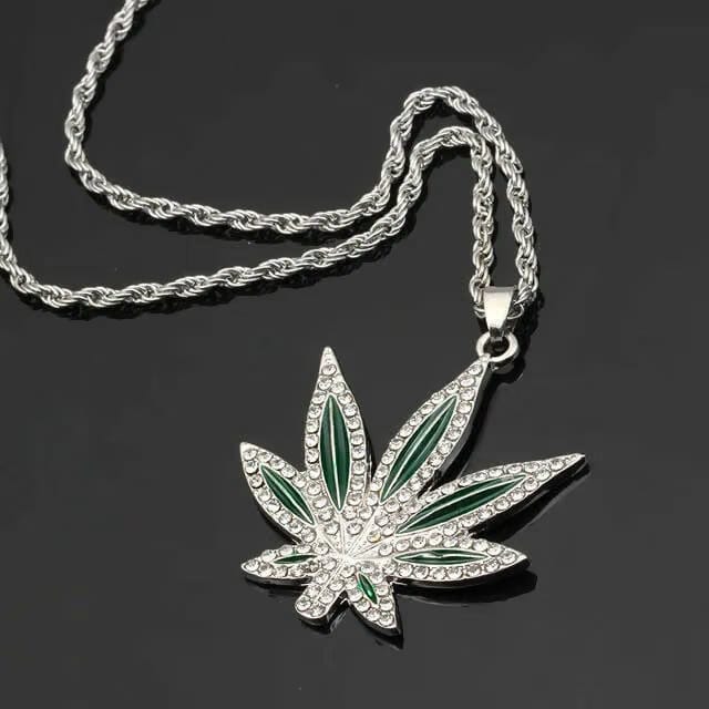 CANNABIS LEAF PENDANT