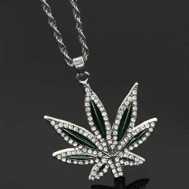CANNABIS LEAF PENDANT