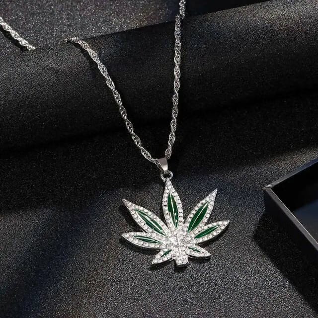CANNABIS LEAF PENDANT