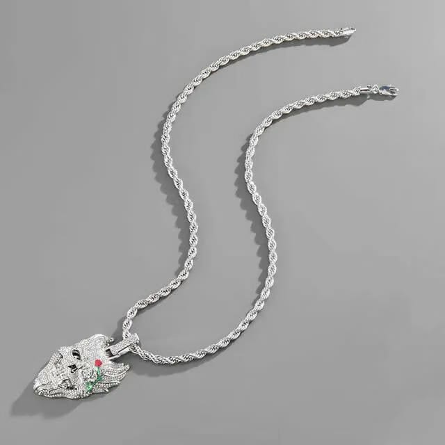 SKULL ICED OUT PENDANT