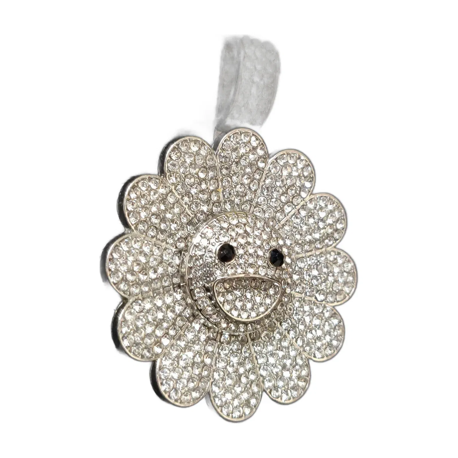 MURAKAMI FLOWER ICED OUT PENDANT (SILVER)
