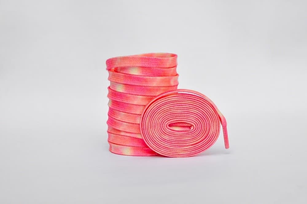 Tie Dye Laces- Pink Jordan Laces Kicks Machine