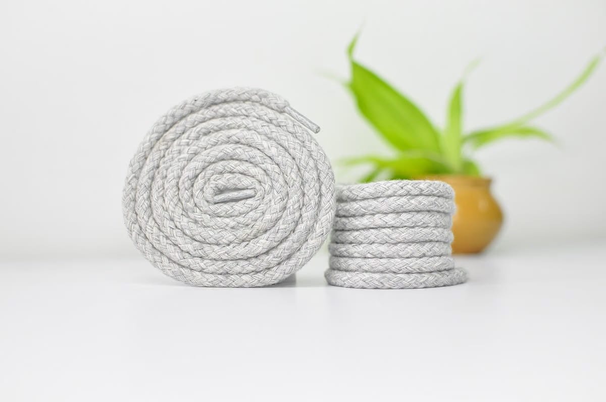 Braided Rope Lace - Grey