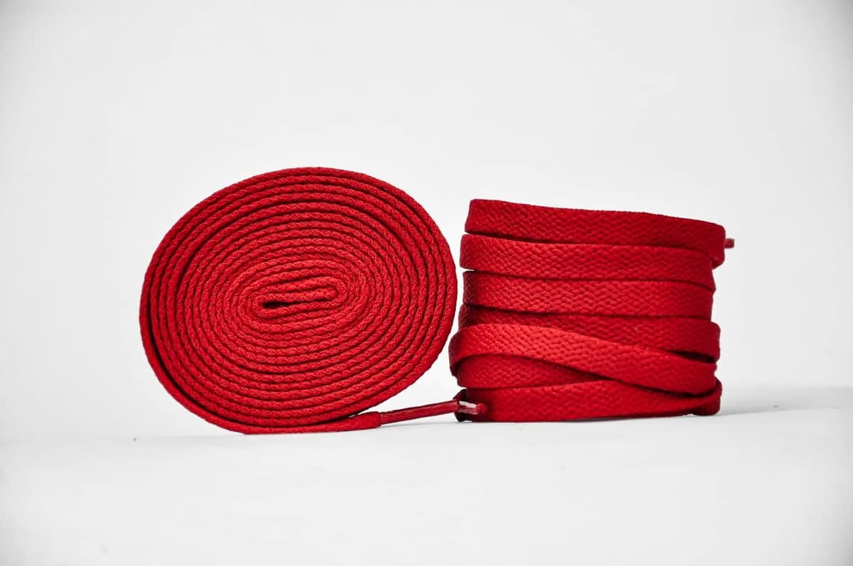 Flat Sneaker Laces- Wine Red Jordan laces AJ1 Laces Kicks Machine