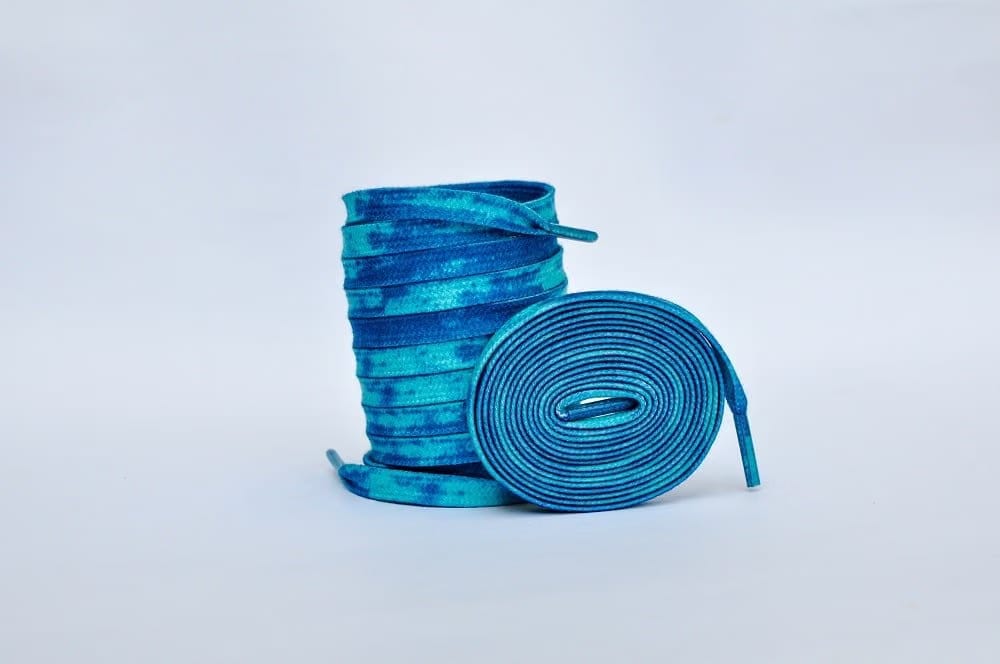 Tie Dye Laces- Dark Blue Jordan Laces Kicks Machine