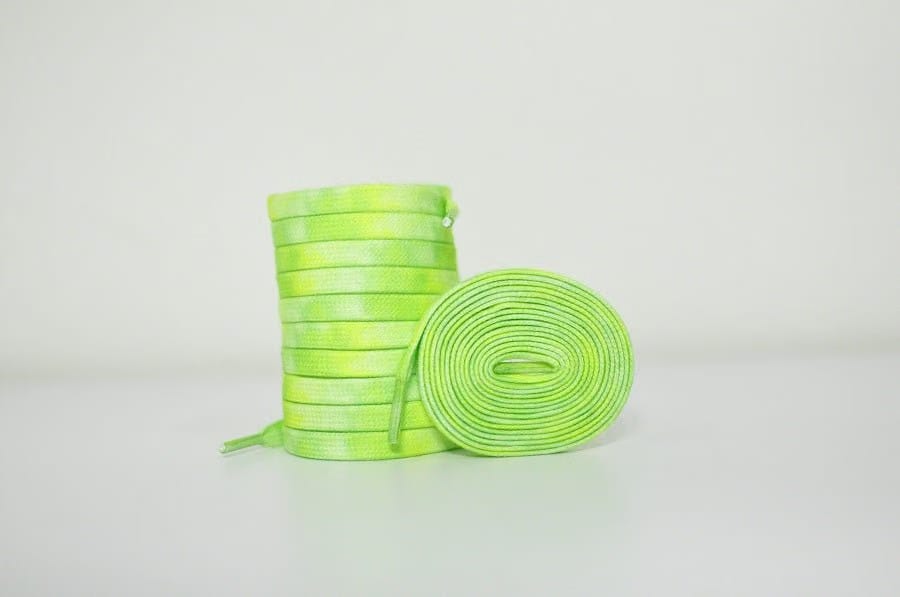 Tie Dye Laces- Green Jordan Laces Kicks Machine