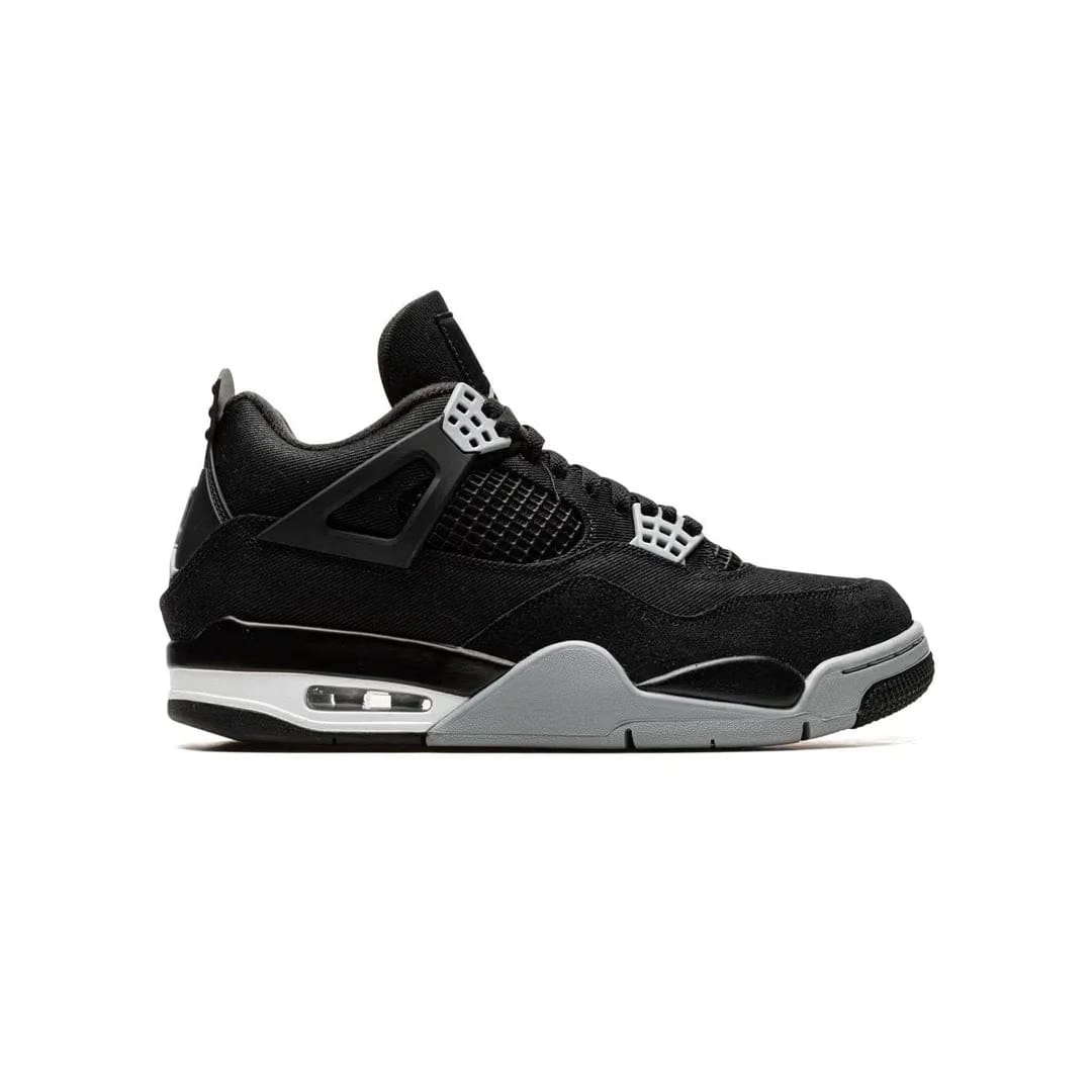 Air Jordan 4 Retro Black Canvas Sale