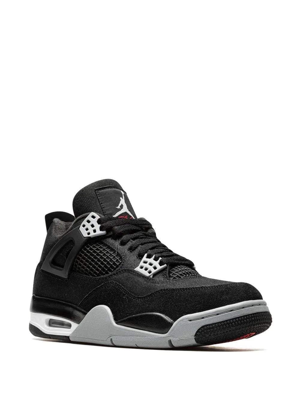 Air Jordan 4 Retro Black Canvas Sale
