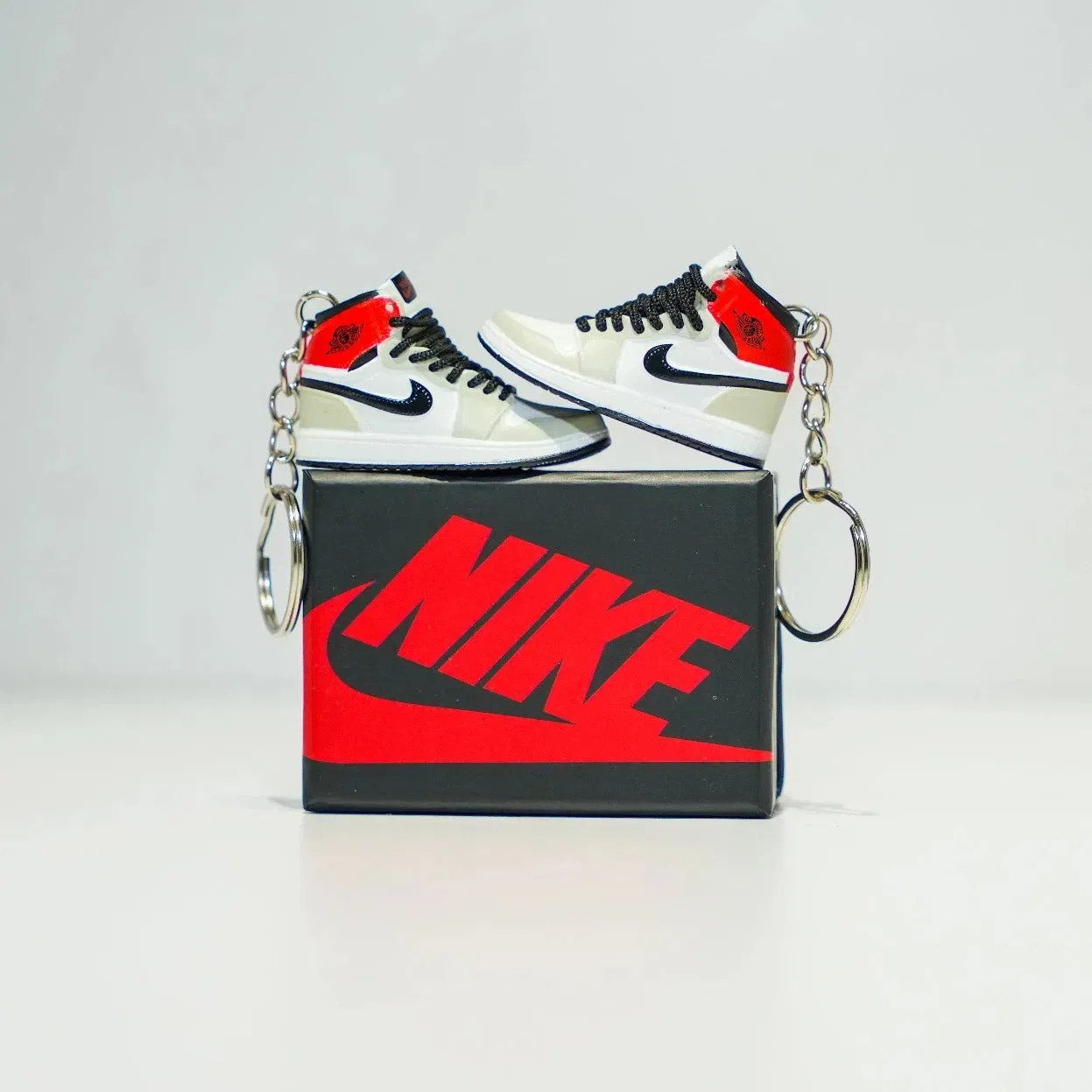 3D Sneaker Keychain With Box - AJ1 Smoke Grey High