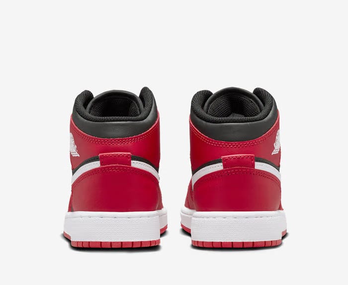Air Jordan 1 Mid Black White Gym Red Sale