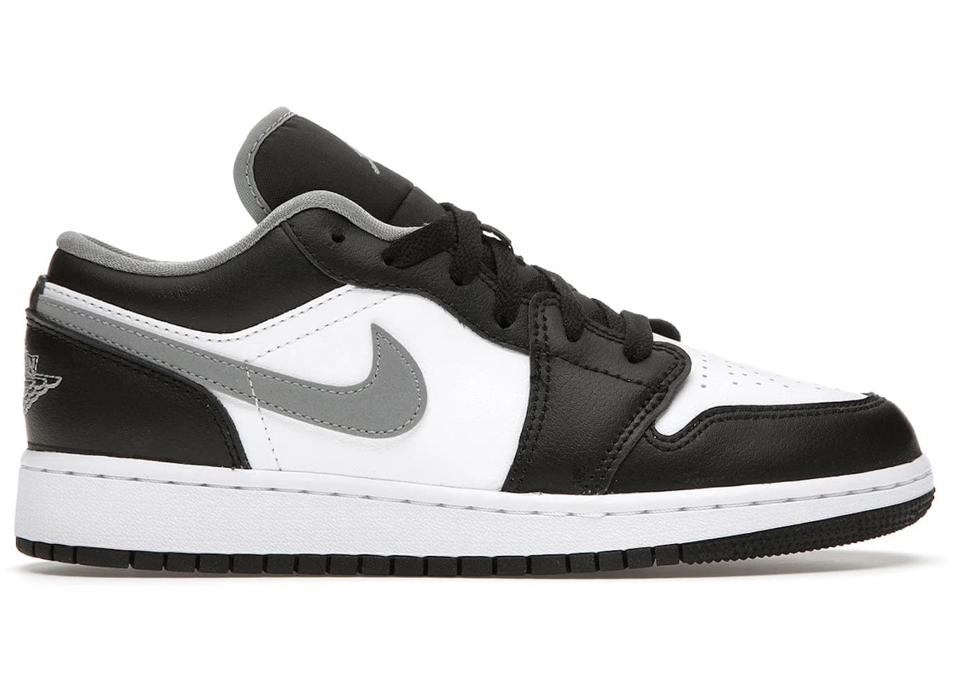 Jordan 1 Low Black White Grey GS