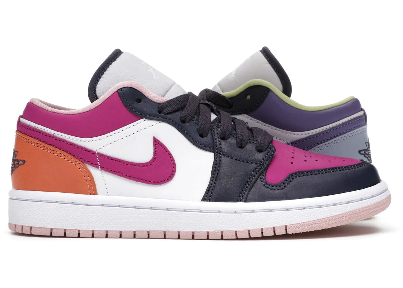 Wmns Air Jordan 1 Low SE 'Mismatched - Purple Magenta'