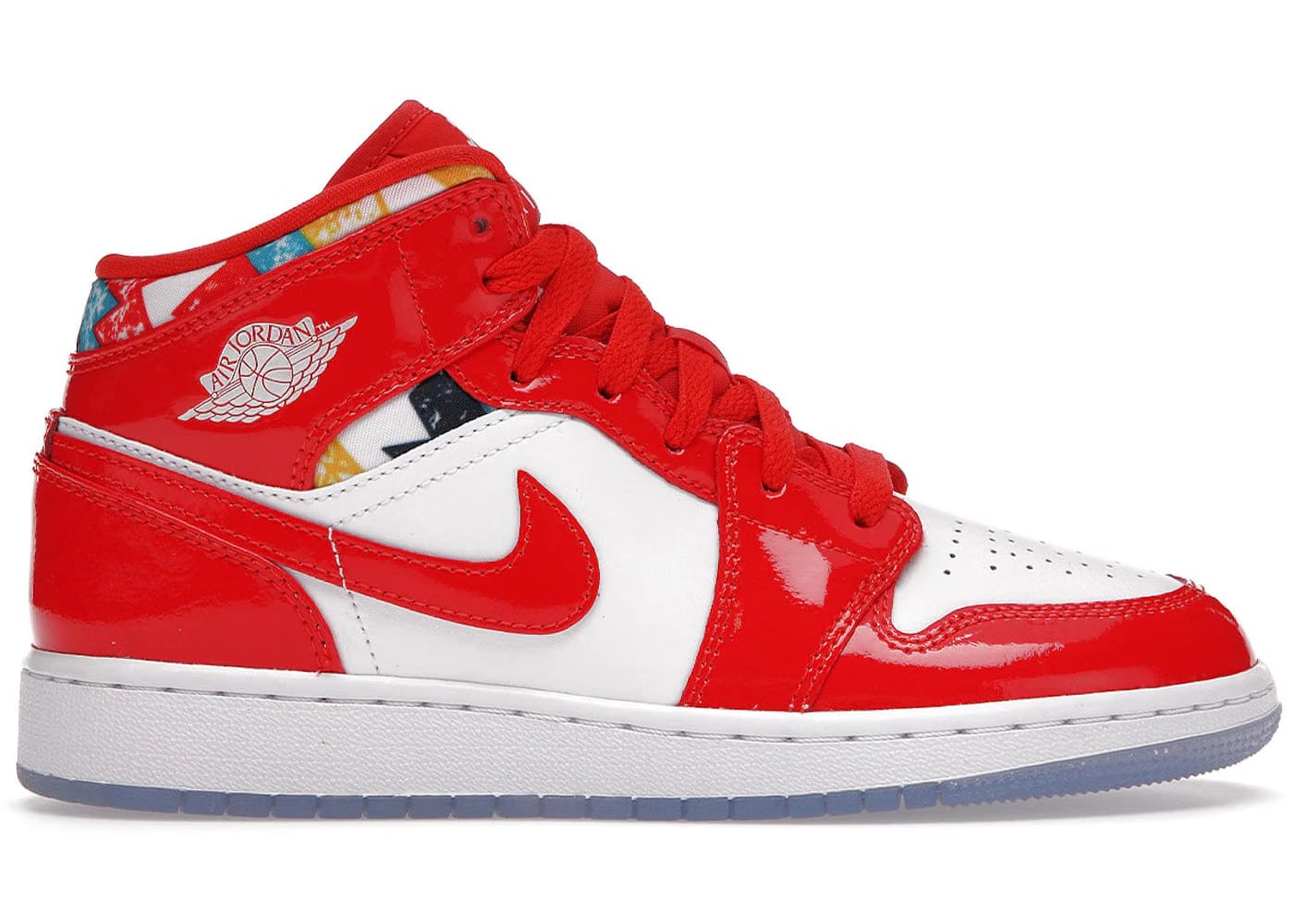 Jordan 1 Mid Barcelona Sweater Red Patent GS
