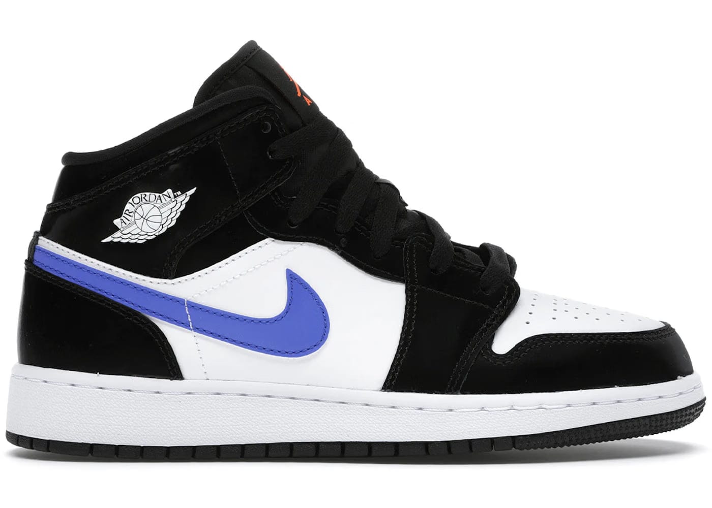 Jordan 1 Mid Black Racer Blue White GS