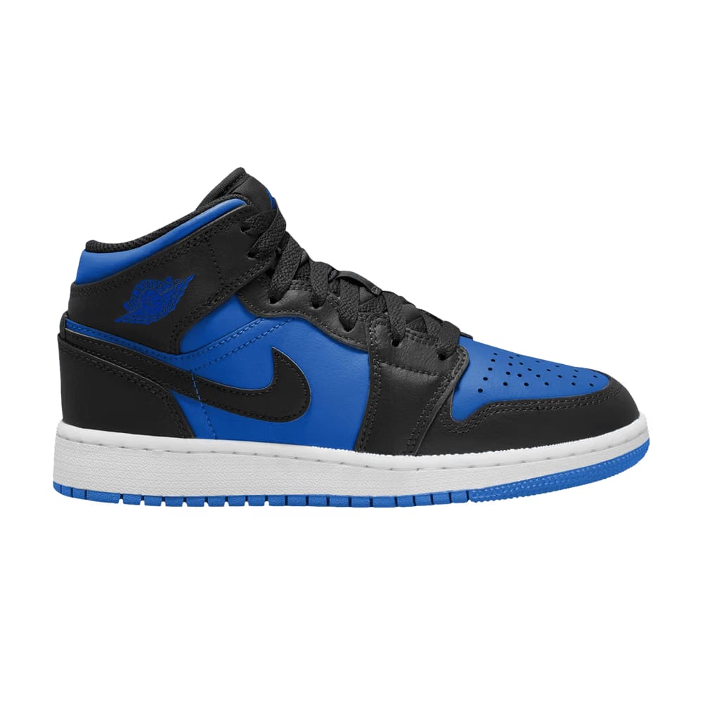 Jordan 1 Mid Black Royal Blue GS