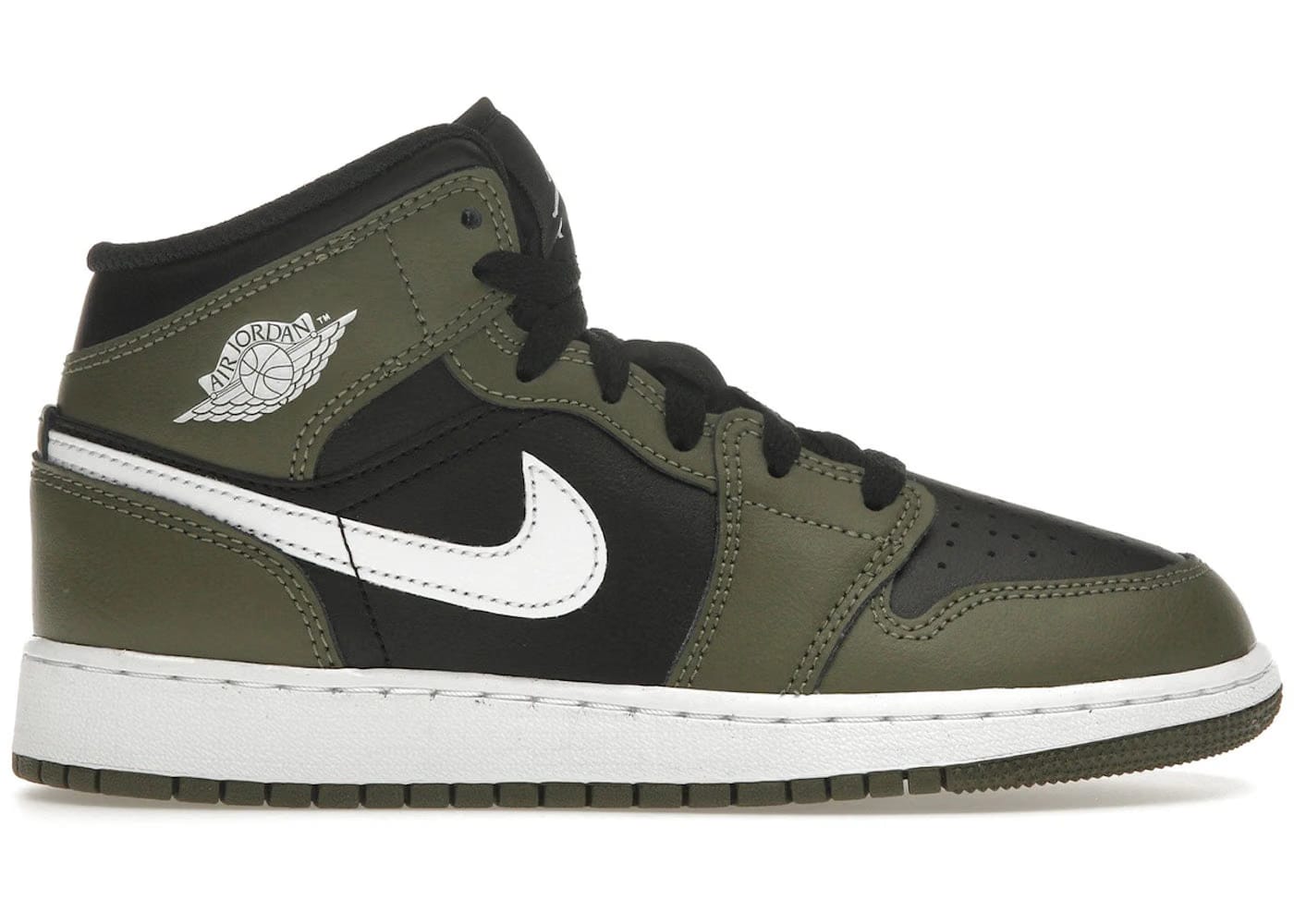 Air Jordan 1 Mid GS Medium Olive