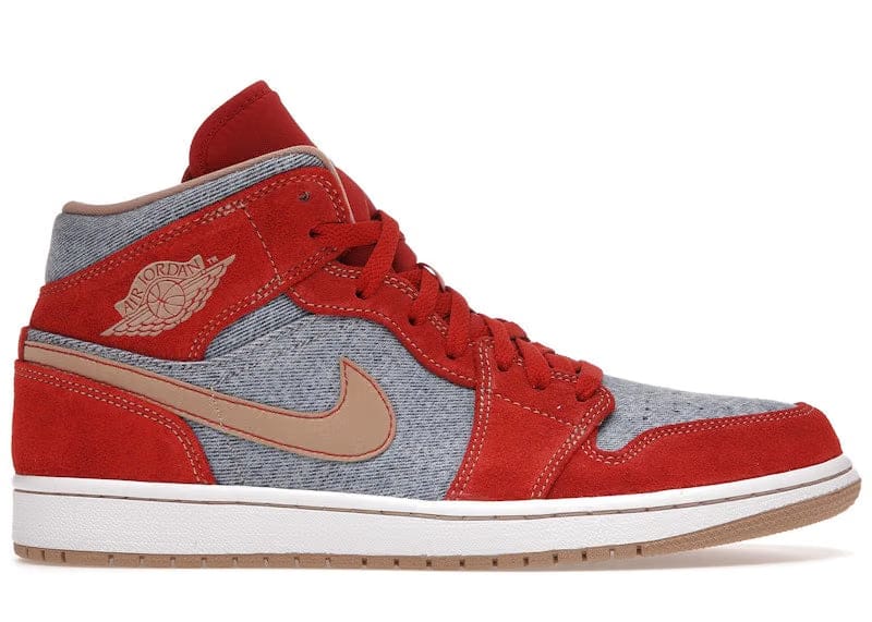 Air Jordan 1 Mid Blue Red