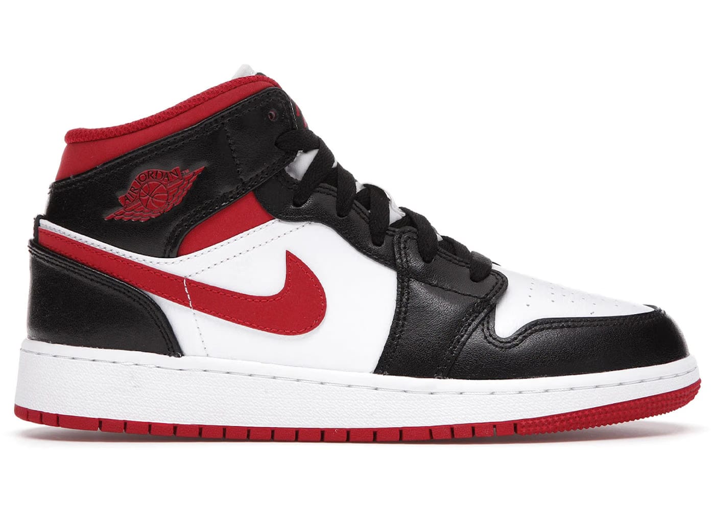 Jordan 1 Mid Gym Red Black White GS