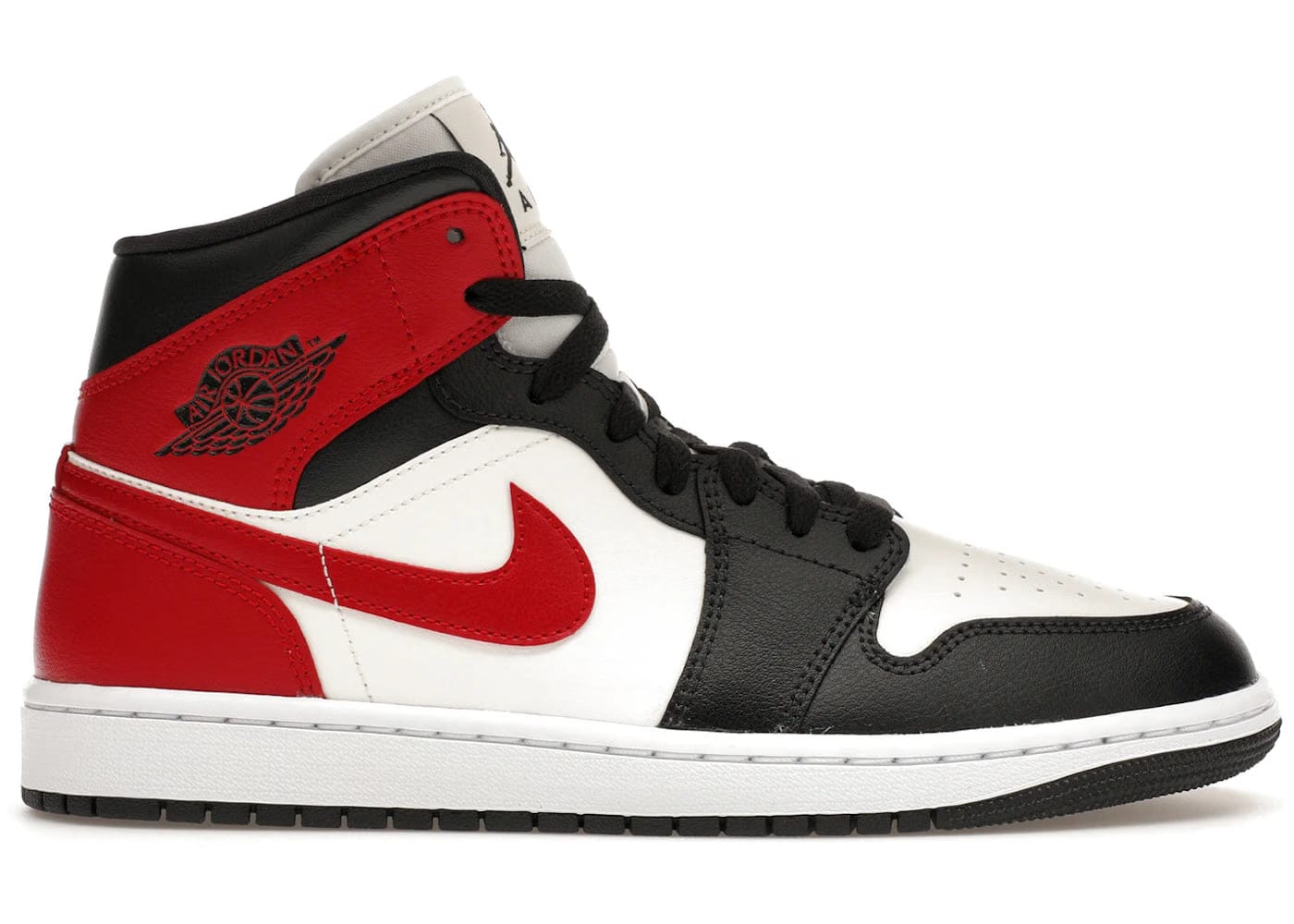 Air Jordan 1 Mid Gym Red Off Noir W