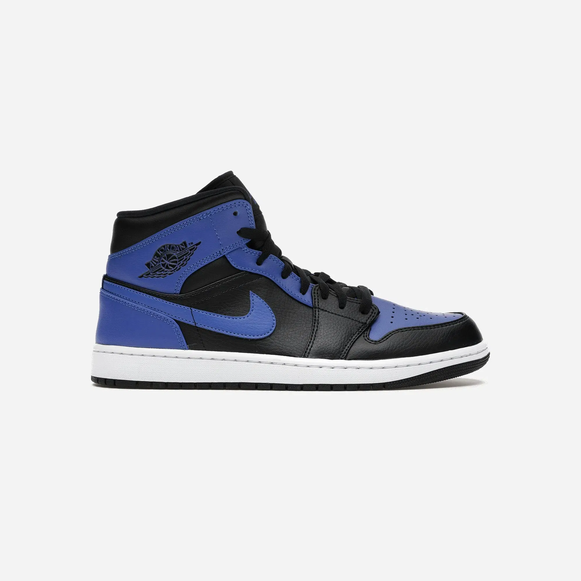 Jordan 1 Mid Hyper Royal Tumbled Leather