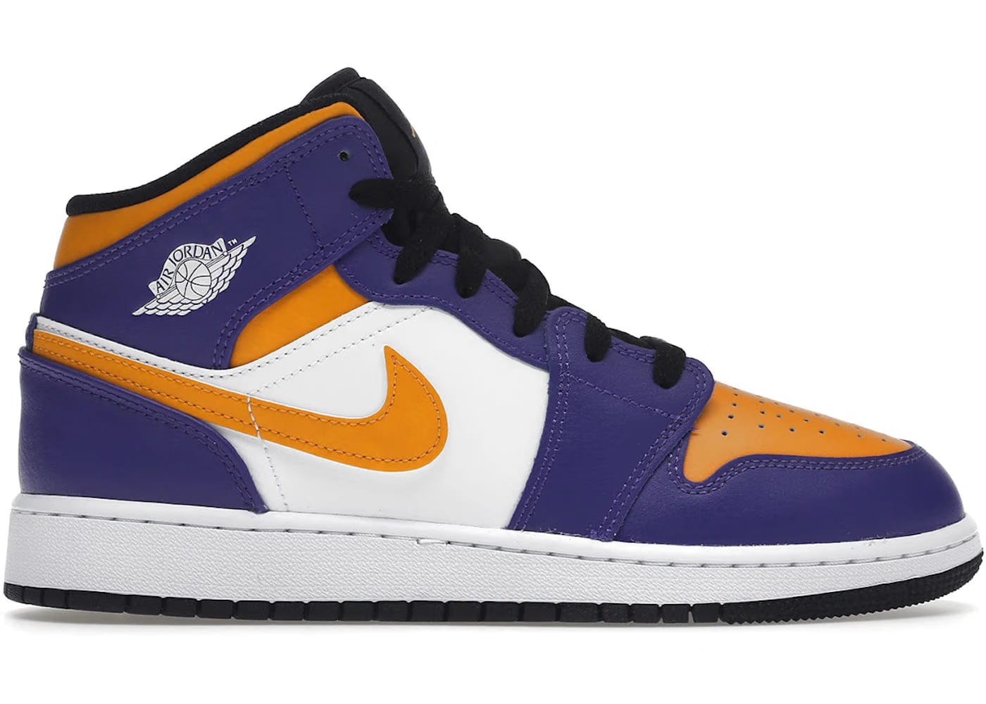 Jordan 1 Mid Lakers 2022 GS