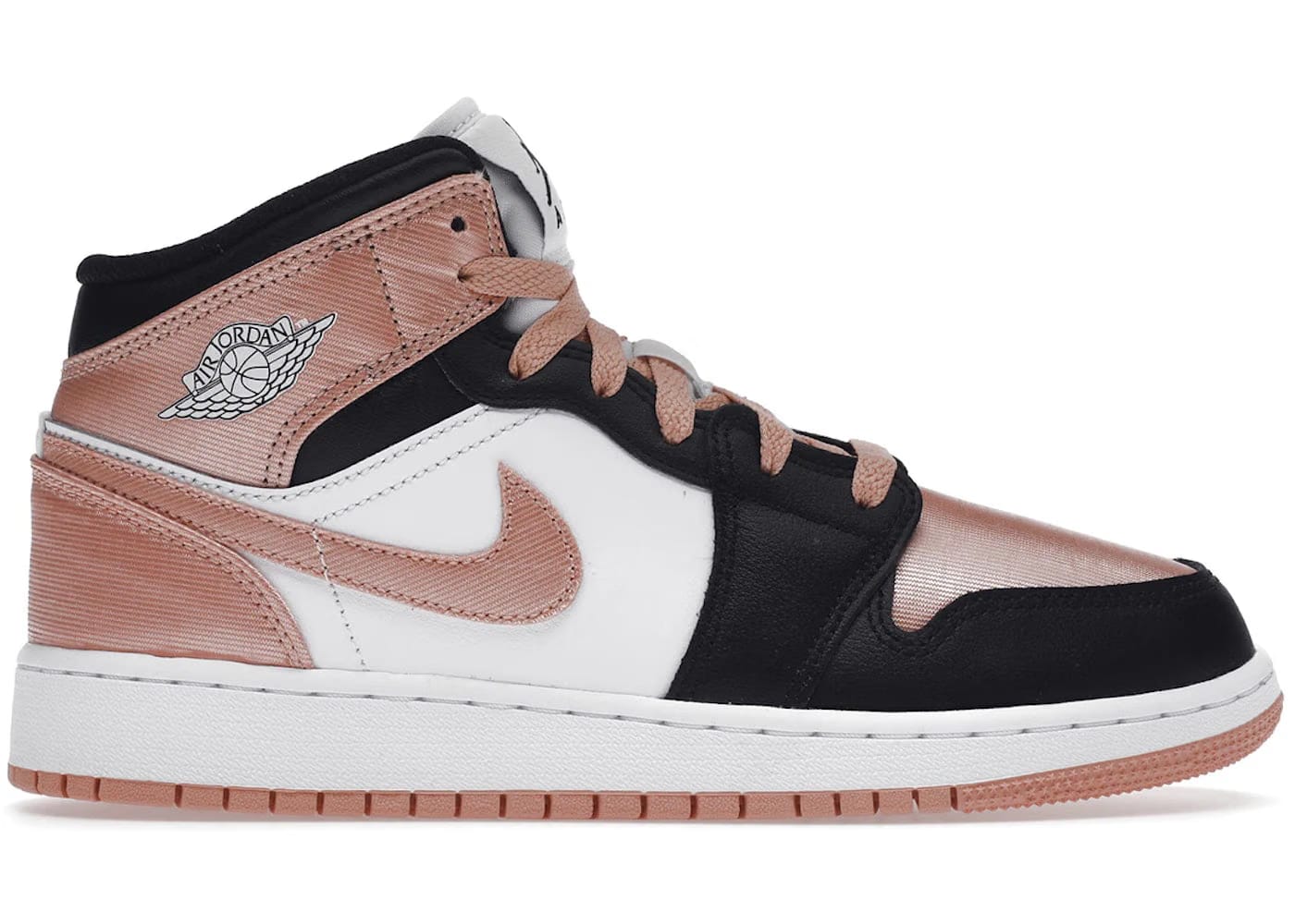 Air Jordan 1 Mid GS White Light Madder Root