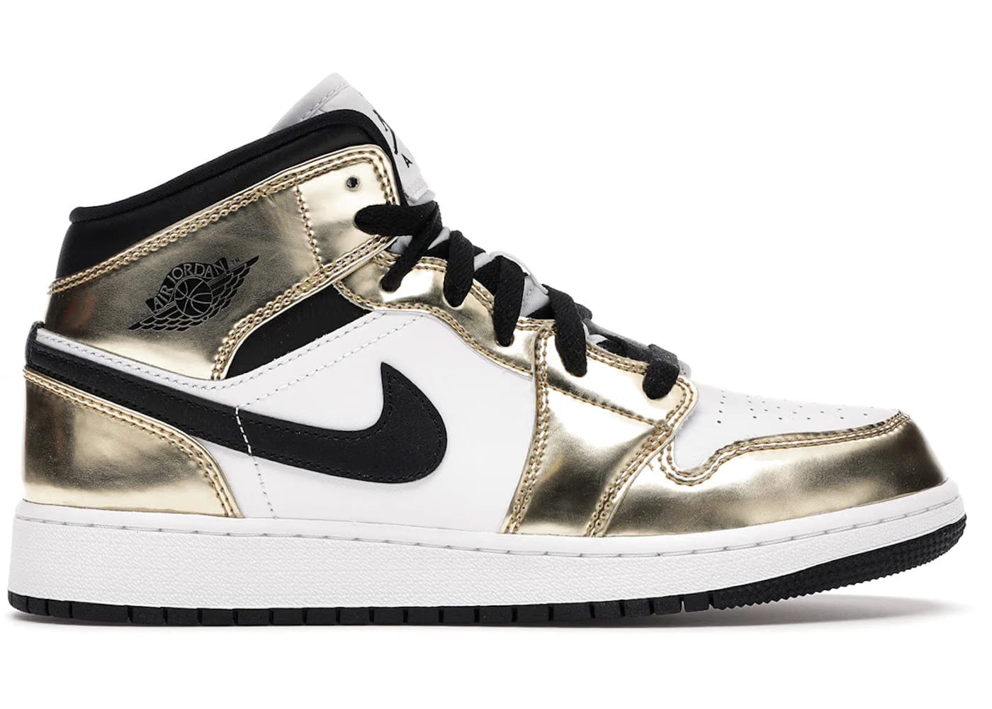 Air Jordan 1 Mid SE GS Metallic Gold