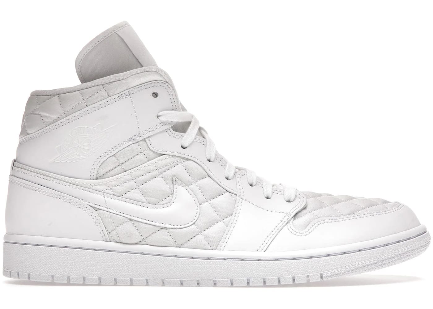 Wmns Air Jordan 1 Mid SE 'White Quilted'